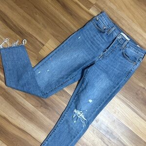 Levi's Blue Distressed Skinny Jeans